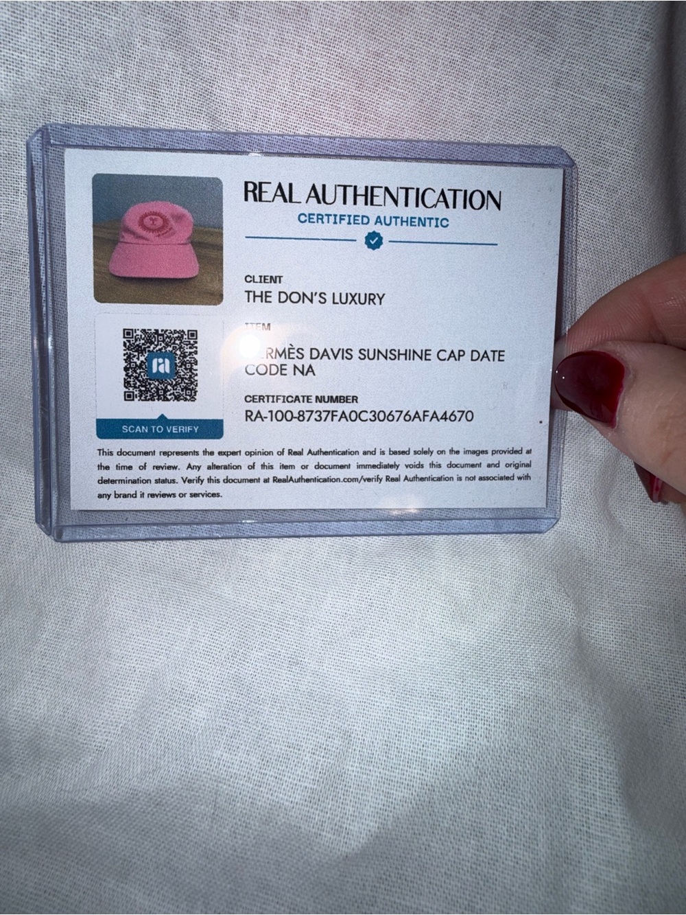NWOT Hermes Baseball Hat - Picture 7 of 7